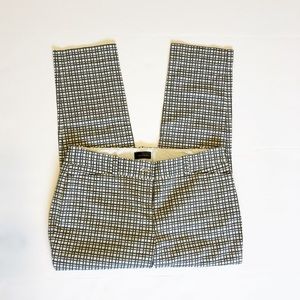 The Limited grey & white cropped dress pants